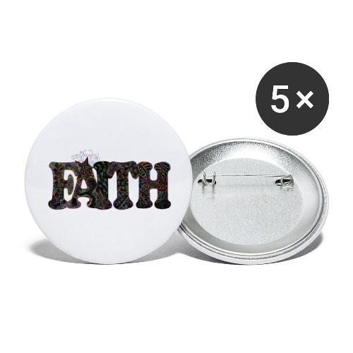 FAITH - Buttons large 2.2'' (5-pack)