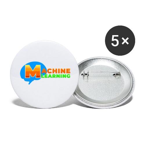 Machine learning - Buttons large 2.2'' (5-pack)