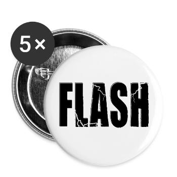 FLASH Logo - Buttons large 2.2'' (5-pack) - white