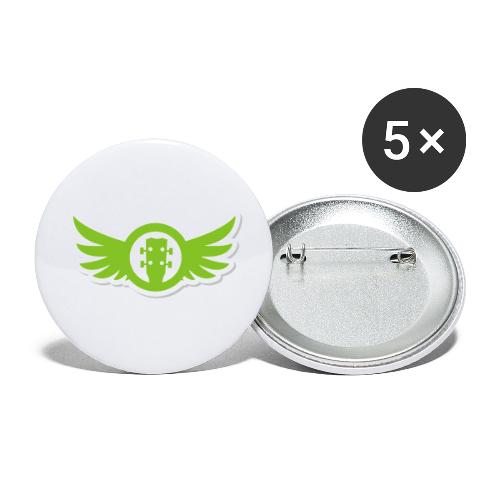 Ukulele Gives You Wings (Green) - Buttons large 2.2'' (5-pack)