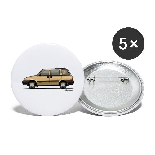 Nissan Stanza 4wd Multi Wagon Datsun Prairie Gold - Buttons large 2.2'' (5-pack)