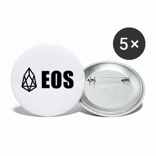 TSHIRT EOS WHITE LOGO - Buttons large 2.2'' (5-pack)