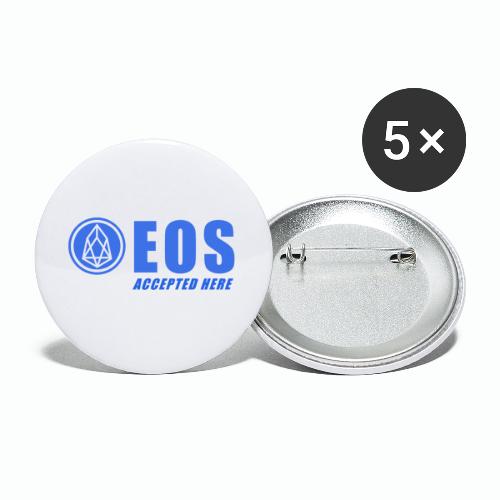EOS ACCEPTED HERE WHITE - Buttons large 2.2'' (5-pack)