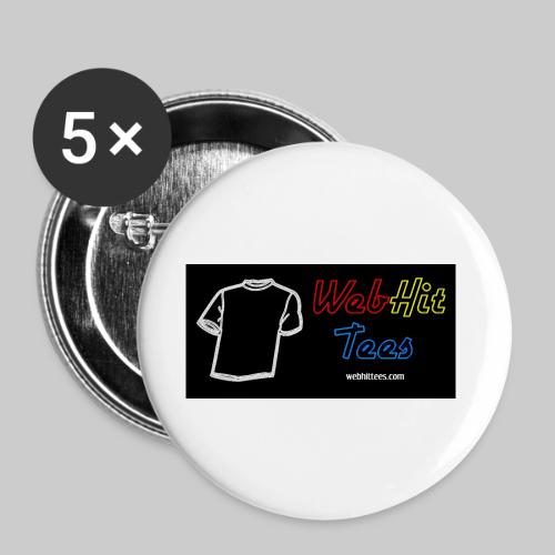 WebHit Tees Teeshirt Logo - Buttons large 2.2'' (5-pack)