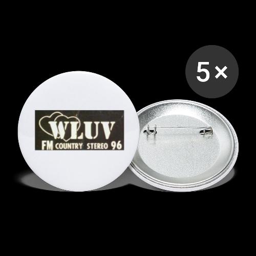 WLUV FM Country Stereo Bumper Sticker - Buttons large 2.2'' (5-pack)