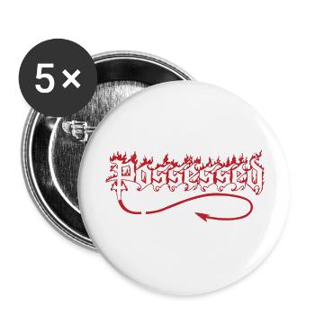 Take it Possed hrd core bnd - Buttons large 2.2'' (5-pack) - white