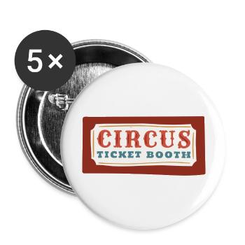 circus ticket booth - Buttons large 2.2'' (5-pack) - white