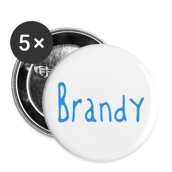 BRANDY blue iii - Buttons large 2.2'' (5-pack) - white