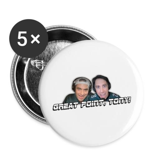 GREAT POINT, TONY! (No glow) - Buttons large 2.2'' (5-pack)