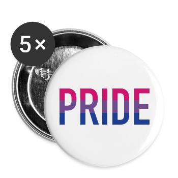 Pride Bi - Buttons large 2.2'' (5-pack) - white