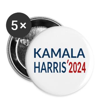 kamala harris 2024 - Buttons large 2.2'' (5-pack) - white