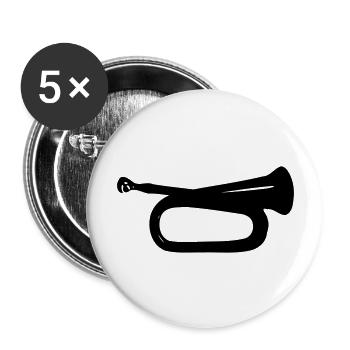 Bugle - Buttons large 2.2'' (5-pack) - white