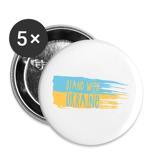 I Stand With Ukraine - Buttons large 2.2'' (5-pack)