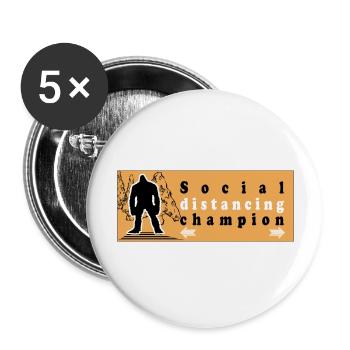 Bigfoot, hide and seek, Bigfoot Is Real - Buttons large 2.2'' (5-pack) - white