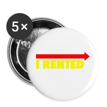 I Rented This Hooker summer - Buttons large 2.2'' (5-pack) - white