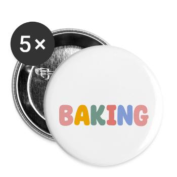 Baking - Buttons large 2.2'' (5-pack) - white