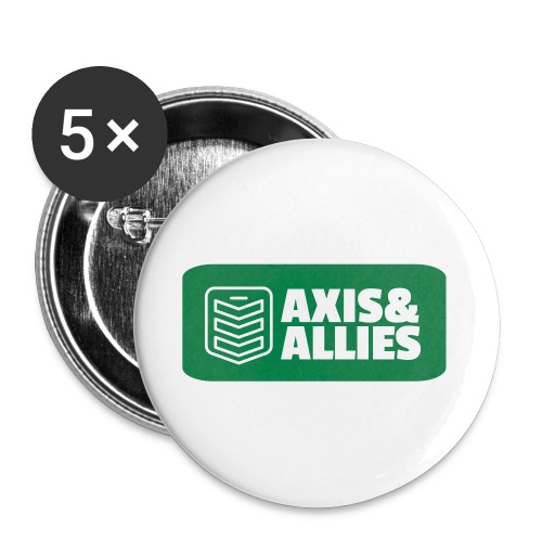 Axis and Allies logo with military rank badge - Buttons large 2.2'' (5-pack)