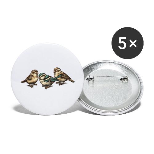 Three Little Birds - Buttons large 2.2'' (5-pack)