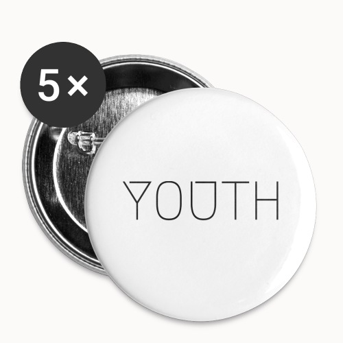 Youth Text - Buttons large 2.2'' (5-pack)
