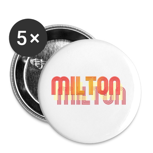 Milton 70's Throwback - Buttons large 2.2'' (5-pack)