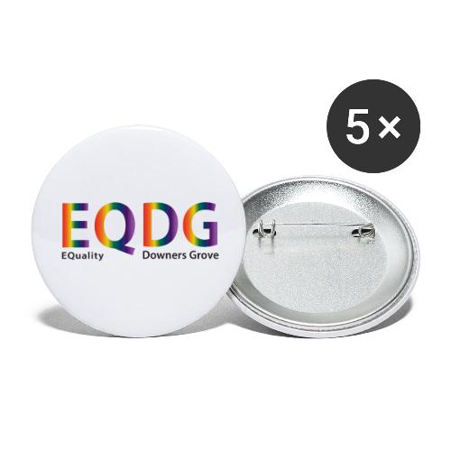 EQDG text - Buttons large 2.2'' (5-pack)