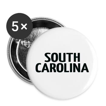 South Carolina - Buttons large 2.2'' (5-pack) - white