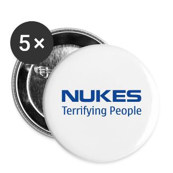 Nukes - Buttons large 2.2'' (5-pack) - white