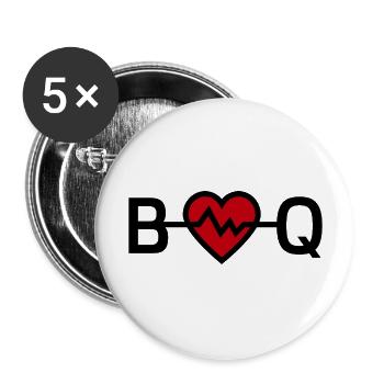 I love ''BBQ'' - Buttons large 2.2'' (5-pack) - white