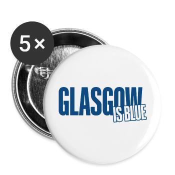 Glasgow Is Blue - Buttons large 2.2'' (5-pack) - white