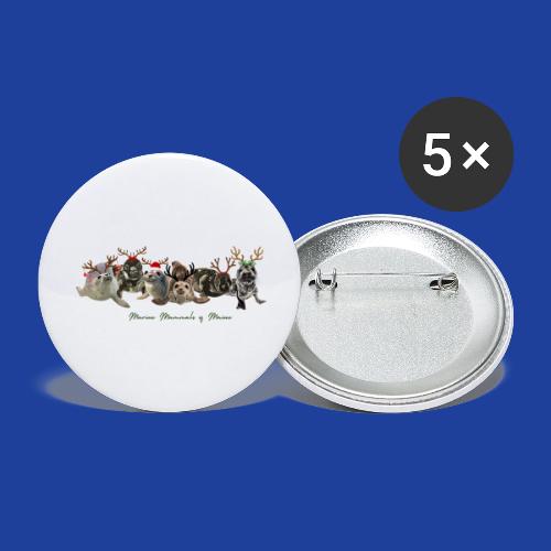 Festive Seal Patients - Buttons large 2.2'' (5-pack)