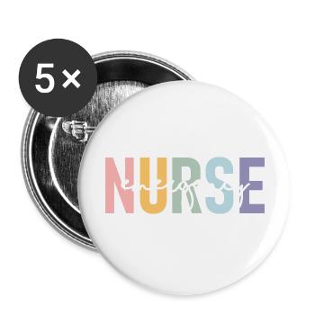 Nurse Emergency - Buttons large 2.2'' (5-pack) - white