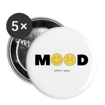 My Mood Design - Buttons large 2.2'' (5-pack) - white