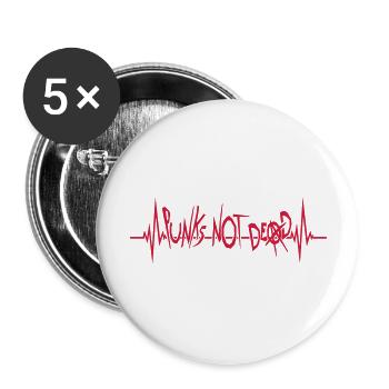 punks not dead quote - Buttons large 2.2'' (5-pack) - white