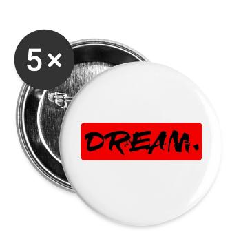 dream. - Buttons large 2.2'' (5-pack) - white
