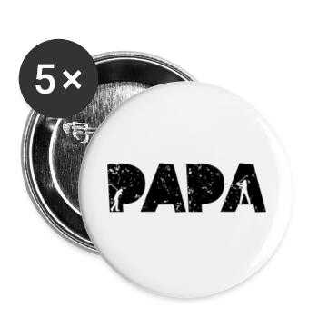 Golf Papa - Buttons large 2.2'' (5-pack) - white