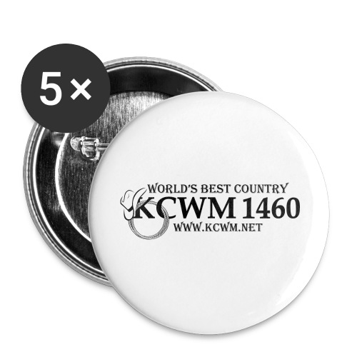 KCWM Logo - Buttons large 2.2'' (5-pack)