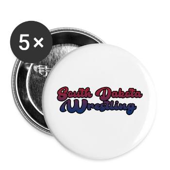 South Dakota Wrestling - Buttons large 2.2'' (5-pack) - white