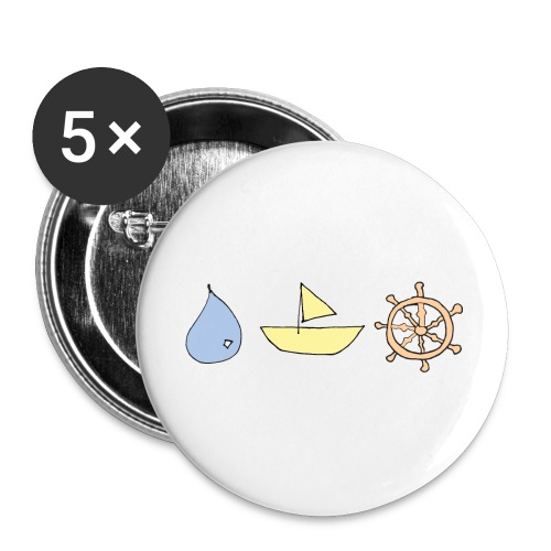 Drop, ship, dharma - Buttons large 2.2'' (5-pack)