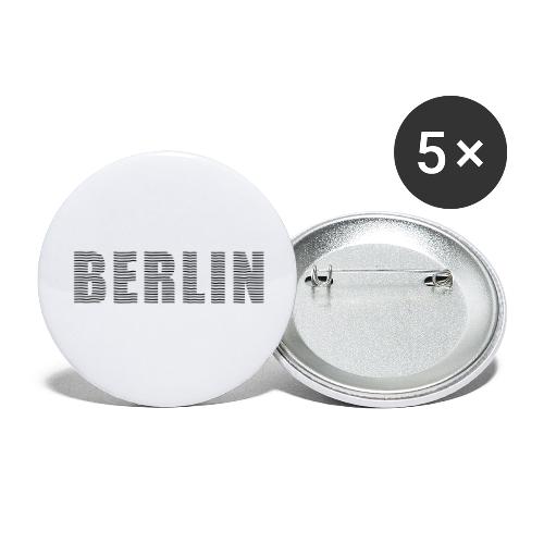 BERLIN line-font - Buttons large 2.2'' (5-pack)