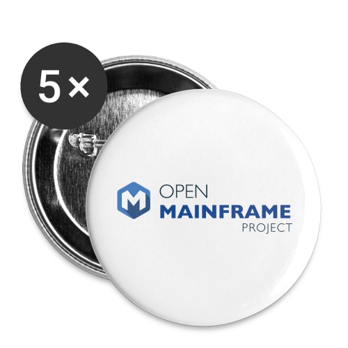 Open Mainframe Project - Buttons large 2.2'' (5-pack)