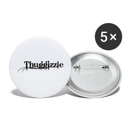 Thuggizzle -Black - Buttons large 2.2'' (5-pack)