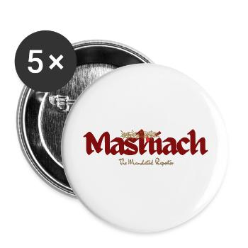 Mashiach - White - Buttons large 2.2'' (5-pack) - white