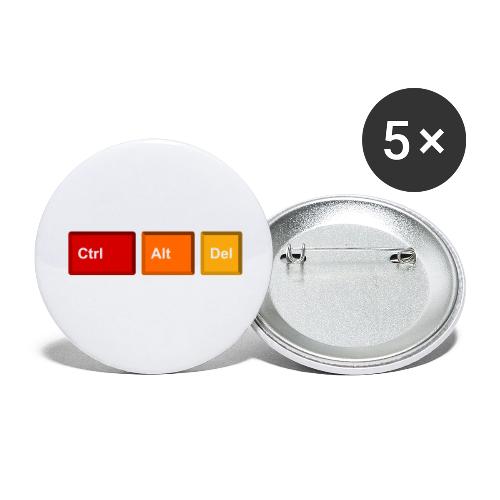 CTRL + ALT + DEL - Buttons large 2.2'' (5-pack)