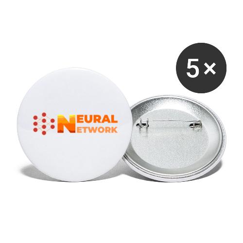 Neural Network: Digital Synapses - Buttons large 2.2'' (5-pack)