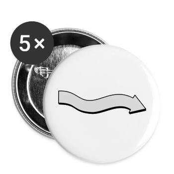 Flèche 1 - Buttons large 2.2'' (5-pack) - white