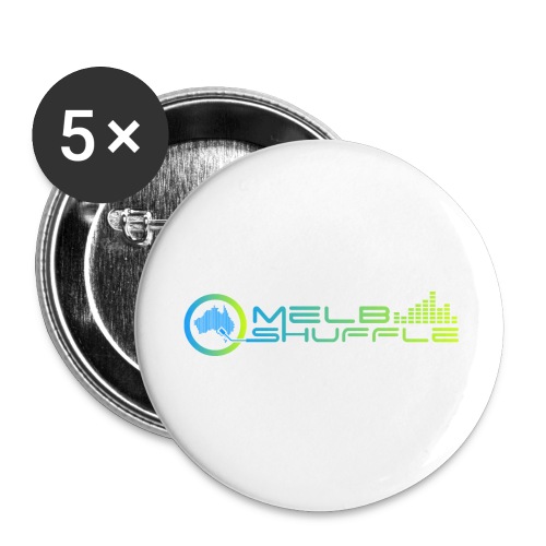Melbshuffle Gradient Logo - Buttons large 2.2'' (5-pack)