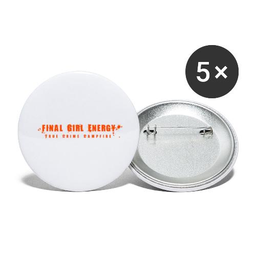 Final Girl Energy - Buttons large 2.2'' (5-pack)