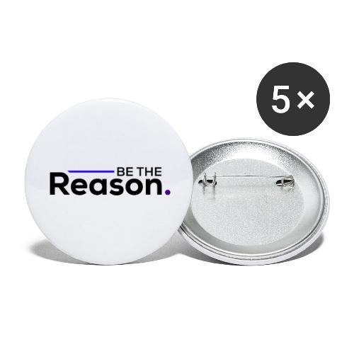 Be the Reason Logo (Black) - Buttons large 2.2'' (5-pack)