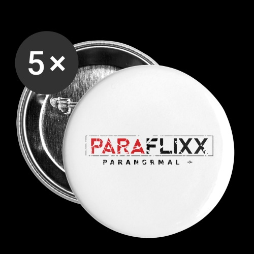 PARAFlixx Black Grunge - Buttons large 2.2'' (5-pack)