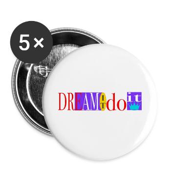 Dream It Do It T Shirt Retro Jordan 9 Colorblock - Buttons large 2.2'' (5-pack) - white